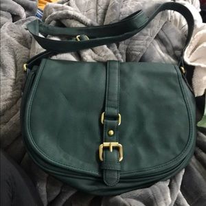 Green crossbody bag